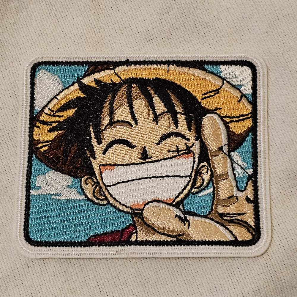 Lot 11 "One Piece" Anime Series Monkey D. Luffy Hat Embroidered Iron On Patch